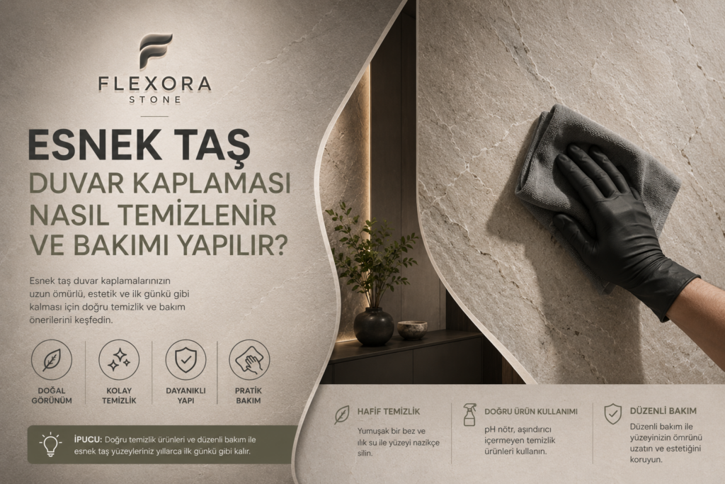 Esnek Taş Duvar Kaplaması Nasıl Temizlenir ve Bakımı Yapılır