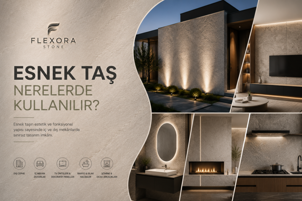 Esnek Taş Nerelerde Kullanılır? İç ve Dış Mekan Çözümleri