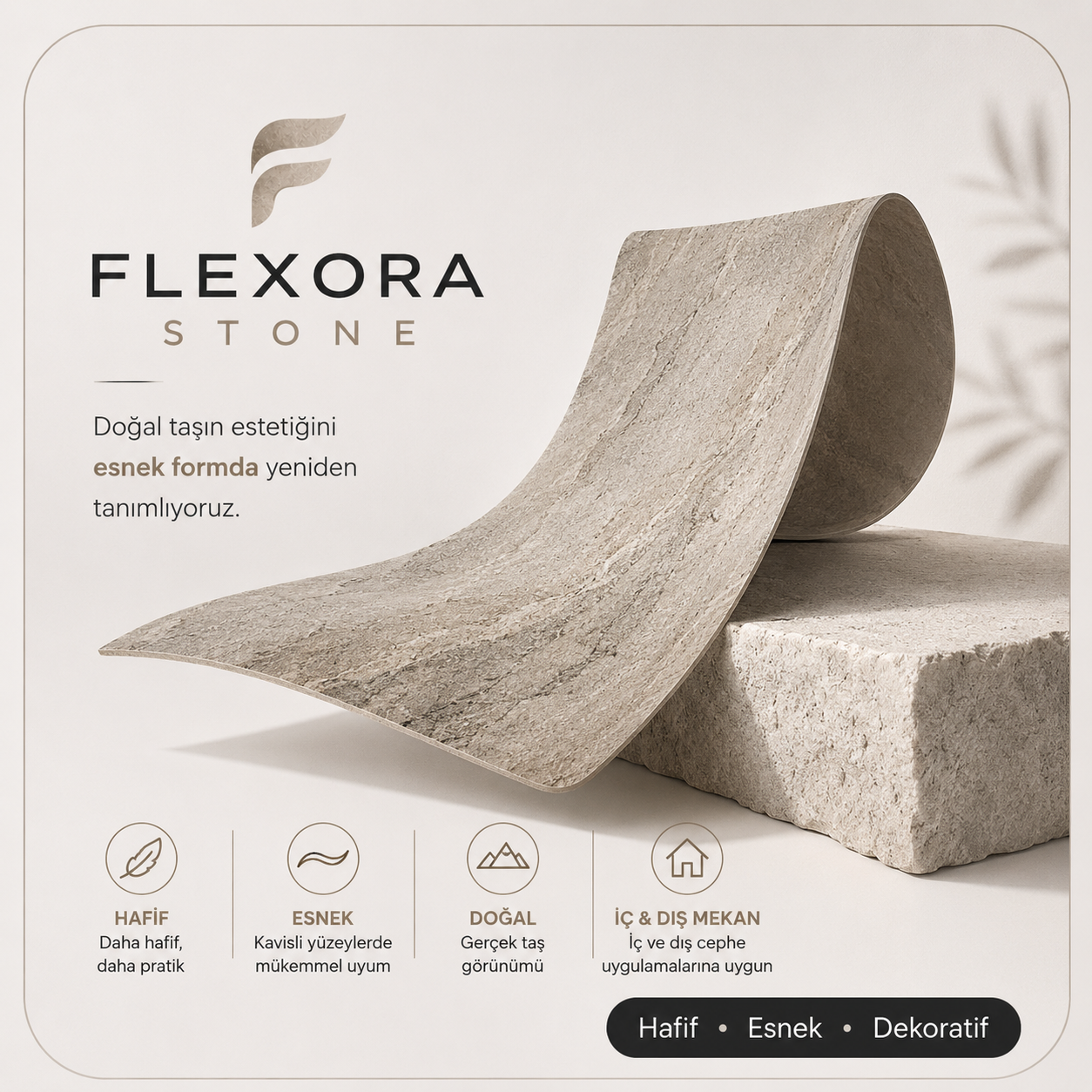 Flexora Stone Esnek Taş Panel